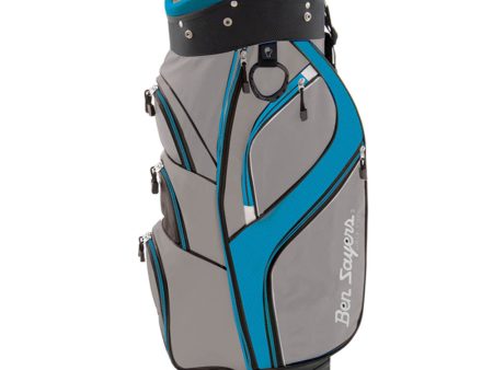 Ben Sayers Deluxe Cart Bag - Grey Turquoise Sale