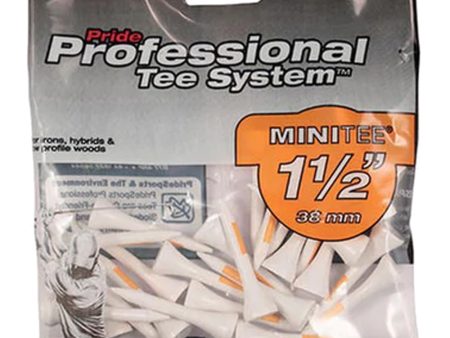 Pride Pro Mini 1.5  Tees (Pack of 25) - Orange For Cheap