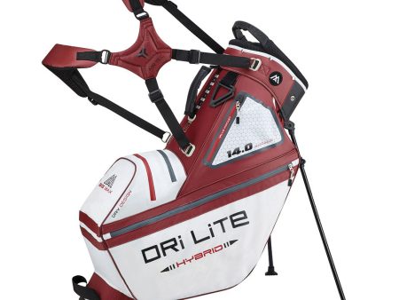 BIG MAX DRI-LITE Hybrid Tour Waterproof Stand Bag - White Merlot For Cheap