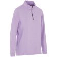 ProQuip Ladies Emma Melange 1 4 Zip Pullover - Digital Lavender Online now