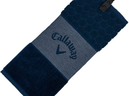 Callaway Trifold Towel - Navy For Discount