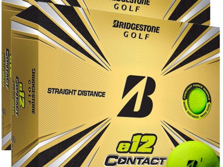 Bridgestone E12 Contact Matte Golf Balls - Green - Double Dozen For Discount