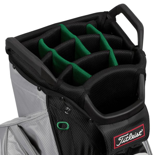 Titleist 14 StaDry Cart Bag - Grey Black Green For Discount