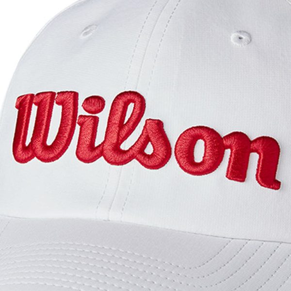 Wilson Pro Tour Cap - White Red For Sale