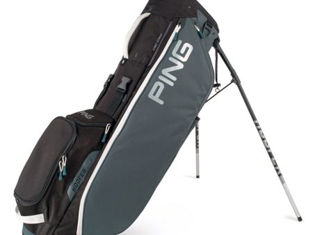 Ping Hoofer Lite Stand Bag - Slate Black White For Sale