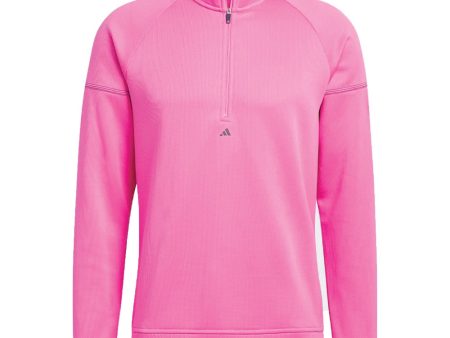 adidas Equipment 1 4-Zip Pullover - Screaming Pink Crew Navy Online now