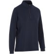 ProQuip Ladies Emma Melange 1 4 Zip Pullover - Navy Online Hot Sale