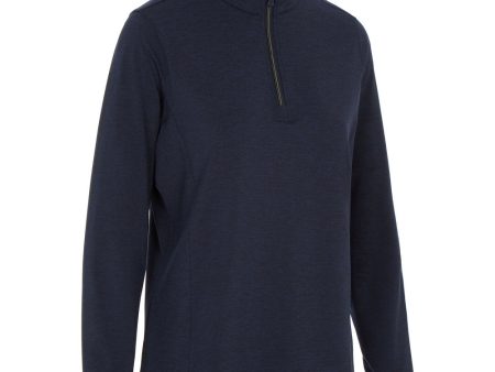 ProQuip Ladies Emma Melange 1 4 Zip Pullover - Navy Online Hot Sale