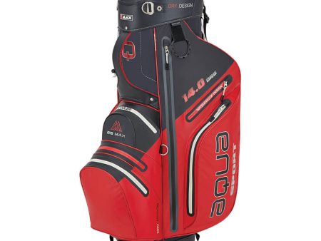 BIG MAX Aqua Sport 3 Waterproof Cart Bag - Red Black Cheap