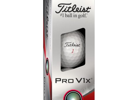 Titleist Pro V1x Golf Balls - White - 3-Ball Sleeve Online now