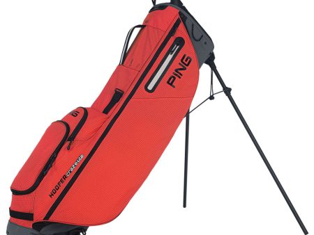 Ping Hoofer Craz-E Lite Stand Bag - Orange Dark Grey Black For Sale