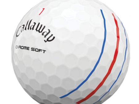 Callaway Chrome Soft Triple Track Golf Balls - White - 12 Pack Online now