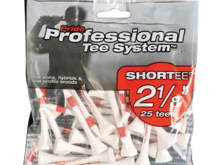 Pride Pro Shortee 2.125  Tees (Pack of 25) - Red For Discount