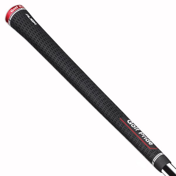 Golf Pride Tour Velvet Align Grip - Black Red Supply