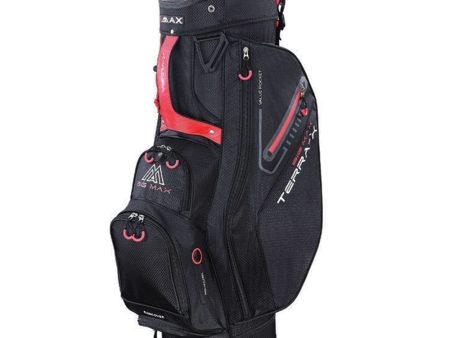 Big Max Terra X Cart Bag - Black Red Online Sale