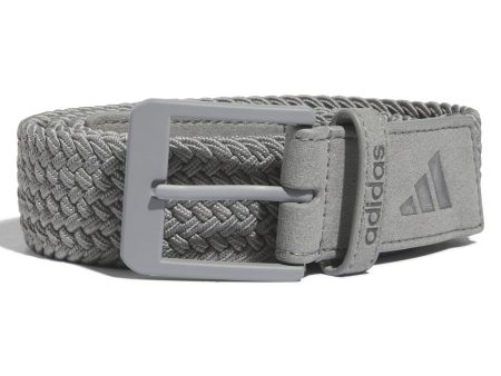 adidas Braid Stretch Belt - Grey Three Discount