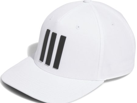 adidas Tour 3 Stripe Cap 2.0 - White Black For Sale