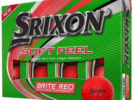 Srixon Soft Feel Golf Balls - Brite Red - 12 Pack Fashion