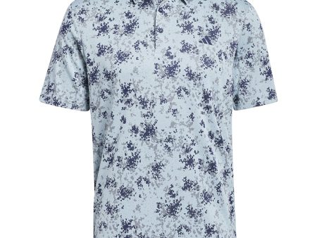 adidas Burst Jacquard Polo Shirt - Semi Flash Aqua For Sale