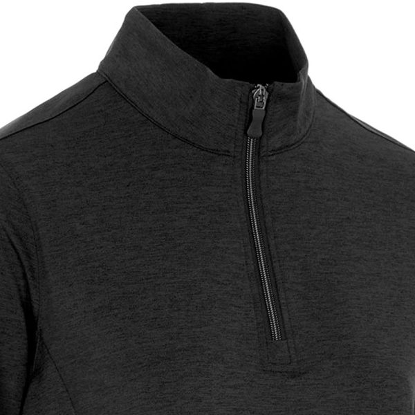 ProQuip Ladies Emma Melange 1 4 Zip Pullover - Black Supply