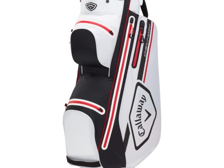 Callaway Chev Dry 14 Waterproof Cart Bag - White Black Red Online Hot Sale