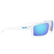 Oakley Gibston Sunglasses - Prizm Sapphire Lens - Polished Clear Frame Discount