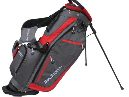 Ben Sayers XF Lite Stand Bag - Grey Red Online Hot Sale