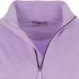 ProQuip Ladies Emma Melange 1 4 Zip Pullover - Digital Lavender Online now