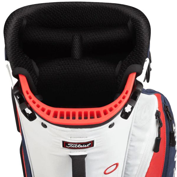 Titleist Players 4 Carbon Stand Bag - Navy White Red Fashion