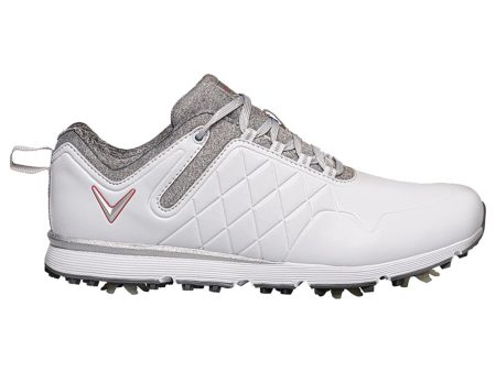 Callaway Lady Mulligan Ladies Spiked Shoes - White Heather Cheap