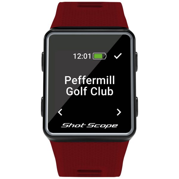 Shot Scope V3 GPS Golf Watch & Performance Tracker - Red Cheap