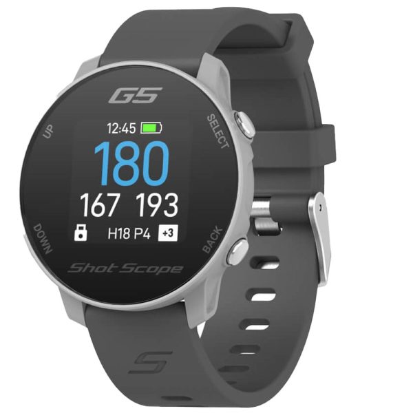 Shot Scope G5 Golf GPS Watch - Grey Online Sale