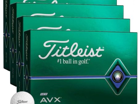 Titleist AVX Golf Balls - White -  4 for 3 Dozen Personalised For Cheap