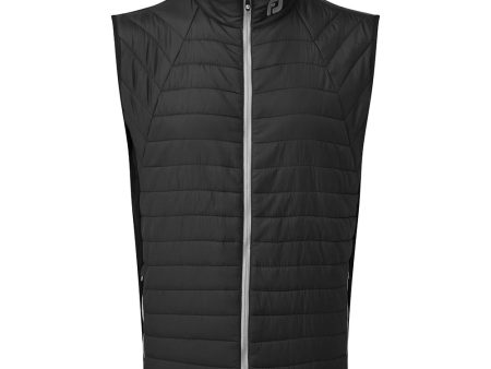 FootJoy Thermal Quilted Vest - Black Grey Online now