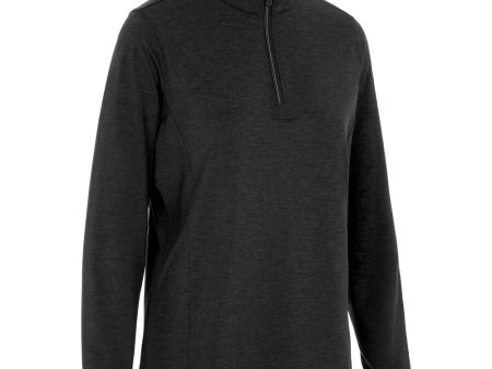 ProQuip Ladies Emma Melange 1 4 Zip Pullover - Black Supply