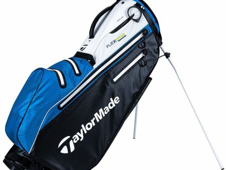 TaylorMade FlexTech Waterproof Stand Bag - Black White Blue Hot on Sale