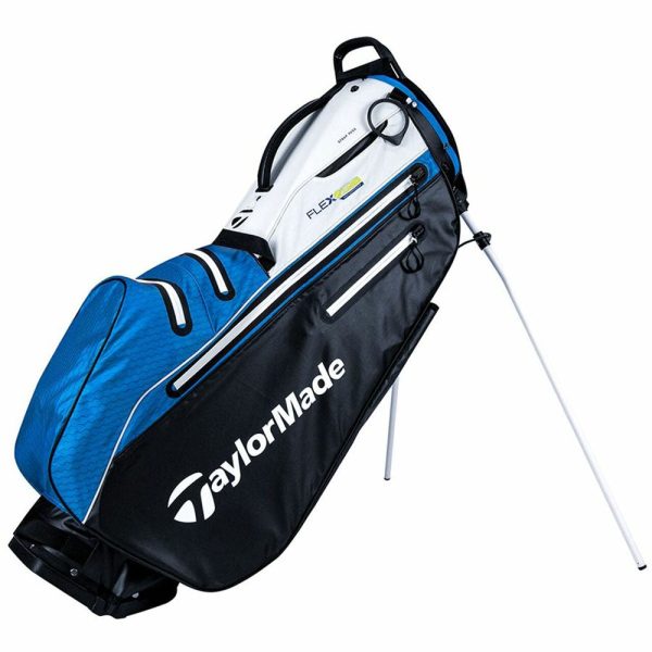 TaylorMade FlexTech Waterproof Stand Bag - Black White Blue Hot on Sale