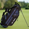 Ben Sayers Hydra Pro Waterproof Stand Bag - Black Purple Hot on Sale