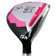 Lynx Ladies 11-Piece Premium Crystal Golf Package Set - White Dark Brown Pink Fashion