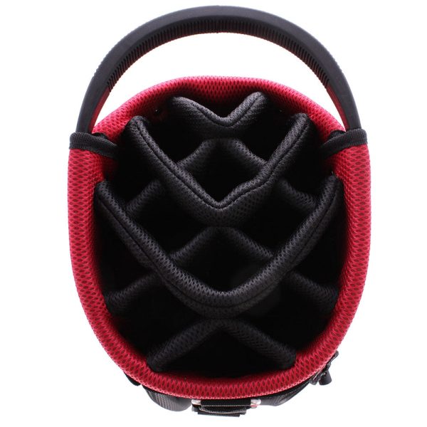 Ben Sayers Deluxe Cart Bag - Black Red Fashion