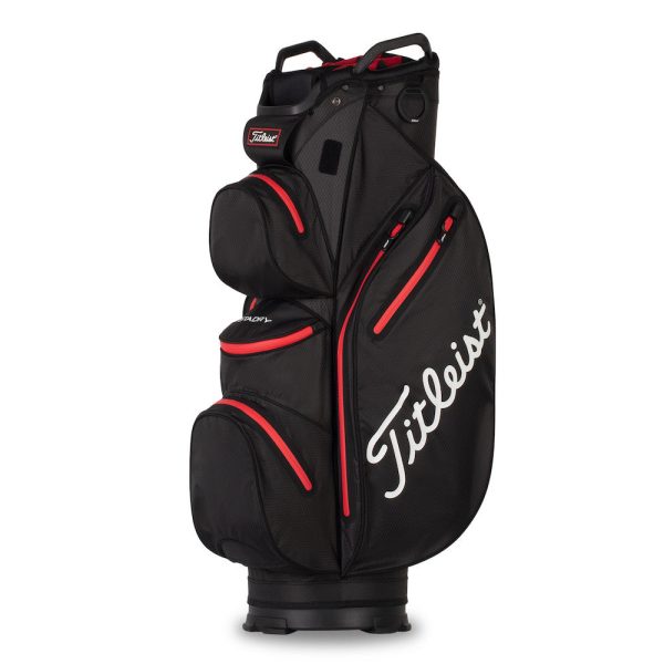 Titleist StaDry Cart 14 Waterproof Cart Bag - Black Red Online