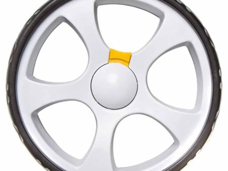 PowaKaddy Wide Golf Trolley Wheels (Pair) - White Hot on Sale