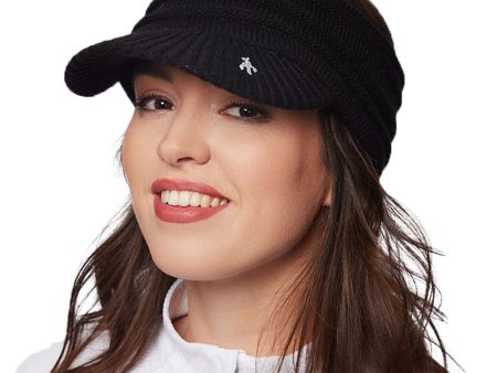 Green Lamb Hillary Knit Visor - Black Online