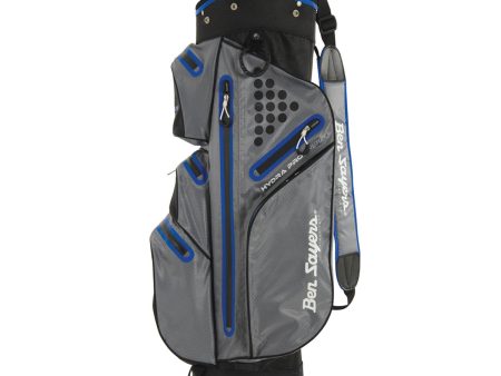 Ben Sayers Hydra Pro Waterproof Cart Bag - Grey Blue Hot on Sale