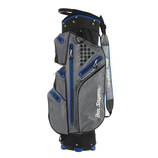 Ben Sayers Hydra Pro Waterproof Cart Bag - Grey Blue Hot on Sale