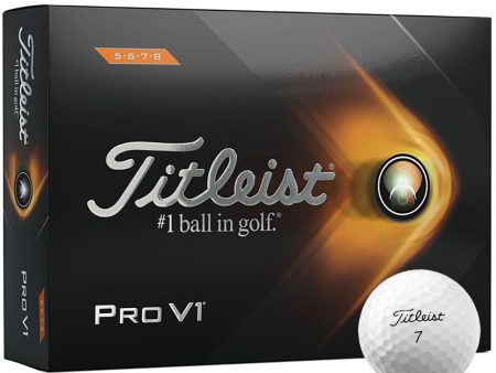 Titleist Pro V1 High Number Golf Balls - White - 12 Pack Hot on Sale