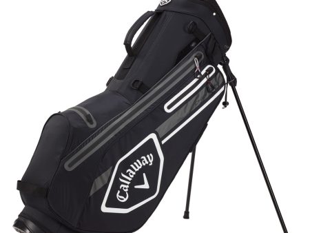 Callaway Chev Dry Waterproof Stand Bag - Black Charcoal White For Sale