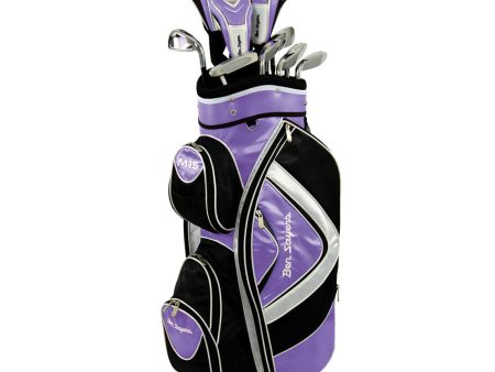 Ben Sayers M15 Junior Ladies Cart Bag Package Set - Purple Supply