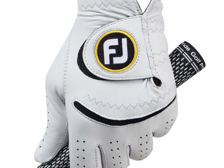 FootJoy Stasof Leather Golf Glove - White For Discount