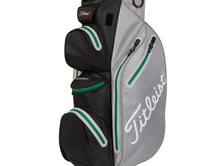 Titleist 14 StaDry Cart Bag - Grey Black Green For Discount